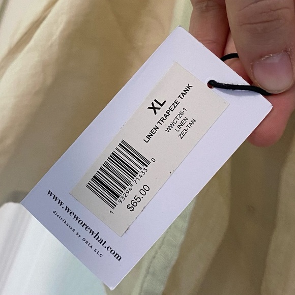 We Wore What Linen Trapeze Tank - Picture 8 of 8